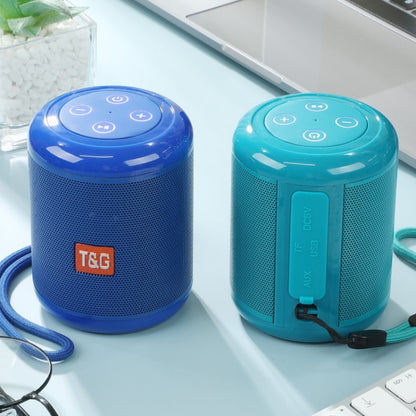 T&G TG519 TWS HiFi Portable Bluetooth Speaker Subwoofer Outdoor Wireless Column Speakers Support TF Card / FM / 3.5mm AUX / U Disk / Hands-free Call(Peacock Blue) - Desktop Speaker by T&G | Online Shopping UK | buy2fix
