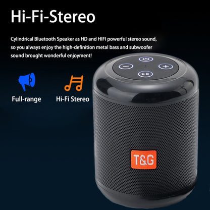 T&G TG519 TWS HiFi Portable Bluetooth Speaker Subwoofer Outdoor Wireless Column Speakers Support TF Card / FM / 3.5mm AUX / U Disk / Hands-free Call(Gray) - Desktop Speaker by T&G | Online Shopping UK | buy2fix