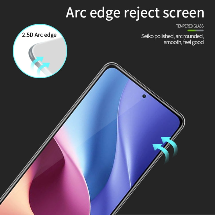 For Xiaomi Redmi K40 / K40 Pro MOFI 9H 2.5D Full Screen Tempered Glass Film(Black) -  by MOFI | Online Shopping UK | buy2fix