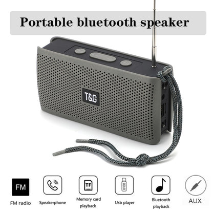 T&G TG282 Portable Bluetooth Speakers with Flashlight, Support TF Card / FM / 3.5mm AUX / U Disk / Hands-free Call(Black) - Desktop Speaker by T&G | Online Shopping UK | buy2fix