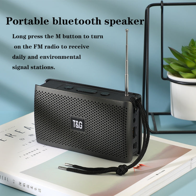 T&G TG282 Portable Bluetooth Speakers with Flashlight, Support TF Card / FM / 3.5mm AUX / U Disk / Hands-free Call(Green) - Desktop Speaker by T&G | Online Shopping UK | buy2fix