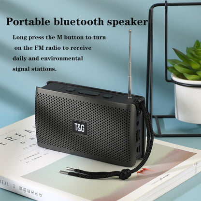 T&G TG282 Portable Bluetooth Speakers with Flashlight, Support TF Card / FM / 3.5mm AUX / U Disk / Hands-free Call(Black) - Desktop Speaker by T&G | Online Shopping UK | buy2fix