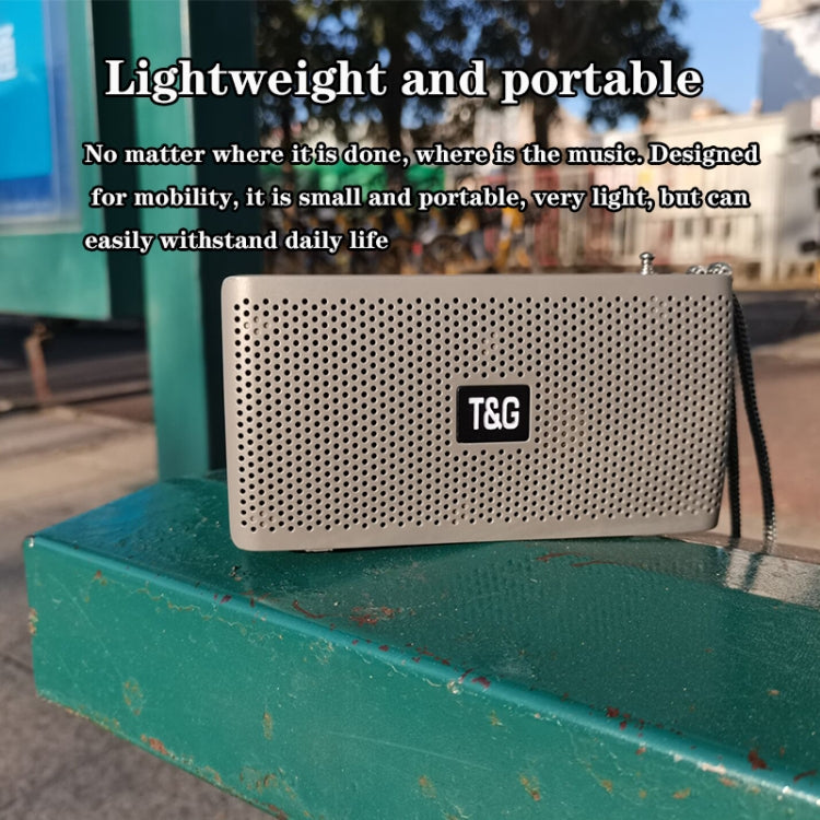 T&G TG282 Portable Bluetooth Speakers with Flashlight, Support TF Card / FM / 3.5mm AUX / U Disk / Hands-free Call(Blue) - Desktop Speaker by T&G | Online Shopping UK | buy2fix