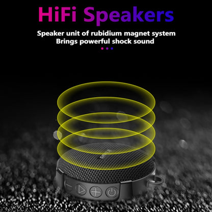 S360 Portable Outdoor Bikes Bluetooth Speaker IPX7 Waterproof  Dust-proof Shockproof Speaker, Support TF(Black) - Waterproof Speaker by buy2fix | Online Shopping UK | buy2fix