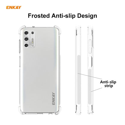 For Motorola Moto G Stylus 2021 Hat-Prince ENKAY Clear TPU Shockproof Case Soft Anti-slip Cover - Motorola Cases by ENKAY | Online Shopping UK | buy2fix