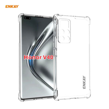 For Honor V40 Hat-Prince ENKAY Clear TPU Shockproof Case Soft Anti-slip Cover - Motorola Cases by ENKAY | Online Shopping UK | buy2fix