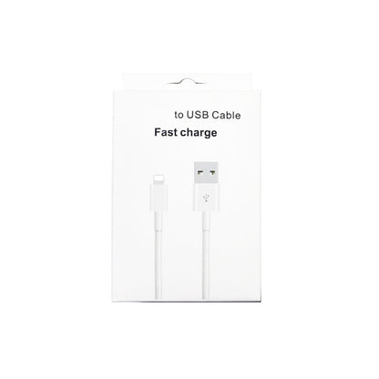 XJ-51 3A USB to 8 Pin Fast Charging Cable for iPhone 12 Series, Length: 2m - Normal Style Cable by buy2fix | Online Shopping UK | buy2fix