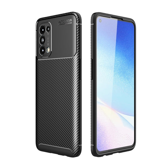 For OPPO Find X3 Neo Carbon Fiber Texture Shockproof TPU Case(Black) - OPPO Cases by buy2fix | Online Shopping UK | buy2fix