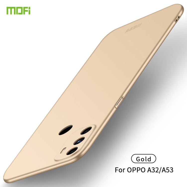 For OPPO A32 / A52 MOFI Frosted PC Ultra-thin Hard Case(Gold) - OPPO Cases by MOFI | Online Shopping UK | buy2fix