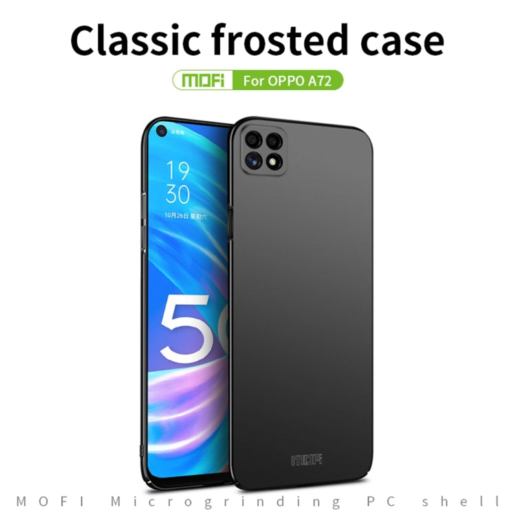 For OPPO A72 MOFI Frosted PC Ultra-thin Hard Case(Gold) - OPPO Cases by MOFI | Online Shopping UK | buy2fix