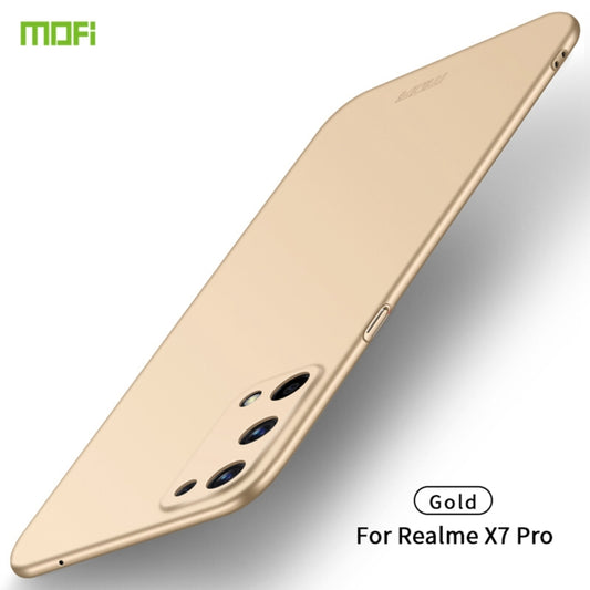 For OPPO Realme X7 Pro MOFI Frosted PC Ultra-thin Hard Case(Gold) - Realme Cases by MOFI | Online Shopping UK | buy2fix