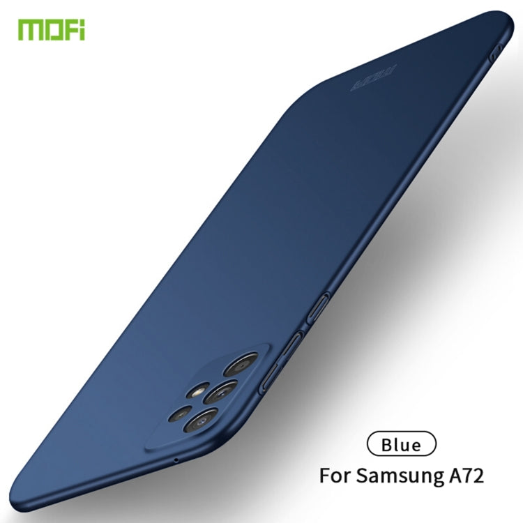 For Samsung Galaxy A72 5G / 4G MOFI Frosted PC Ultra-thin Hard Case(Blue) - Galaxy Phone Cases by MOFI | Online Shopping UK | buy2fix