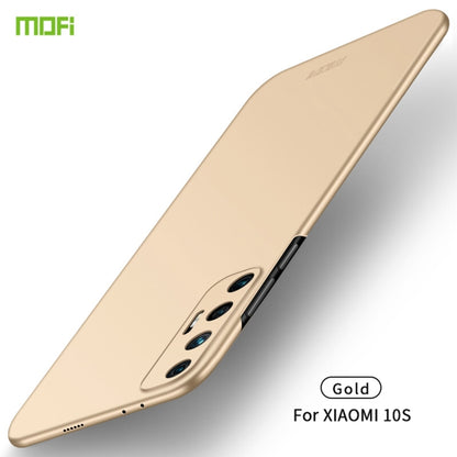 For Xiaomi Mi 10S MOFI Frosted PC Ultra-thin Hard Case(Gold) - Xiaomi Cases by MOFI | Online Shopping UK | buy2fix