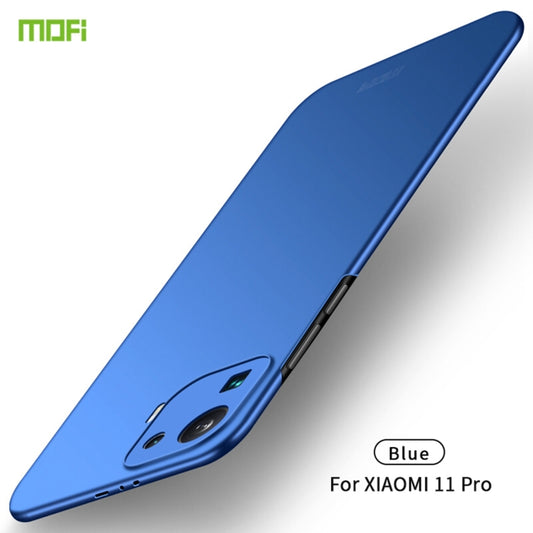 For Xiaomi Mi 11 Pro MOFI Frosted PC Ultra-thin Hard Case(Blue) - Xiaomi Cases by MOFI | Online Shopping UK | buy2fix