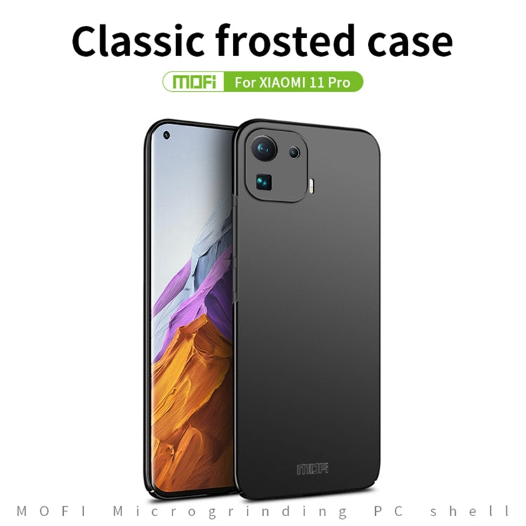 For Xiaomi Mi 11 Pro MOFI Frosted PC Ultra-thin Hard Case(Blue) - Xiaomi Cases by MOFI | Online Shopping UK | buy2fix