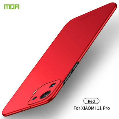 For Xiaomi Mi 11 Pro MOFI Frosted PC Ultra-thin Hard Case(Red) - Xiaomi Cases by MOFI | Online Shopping UK | buy2fix