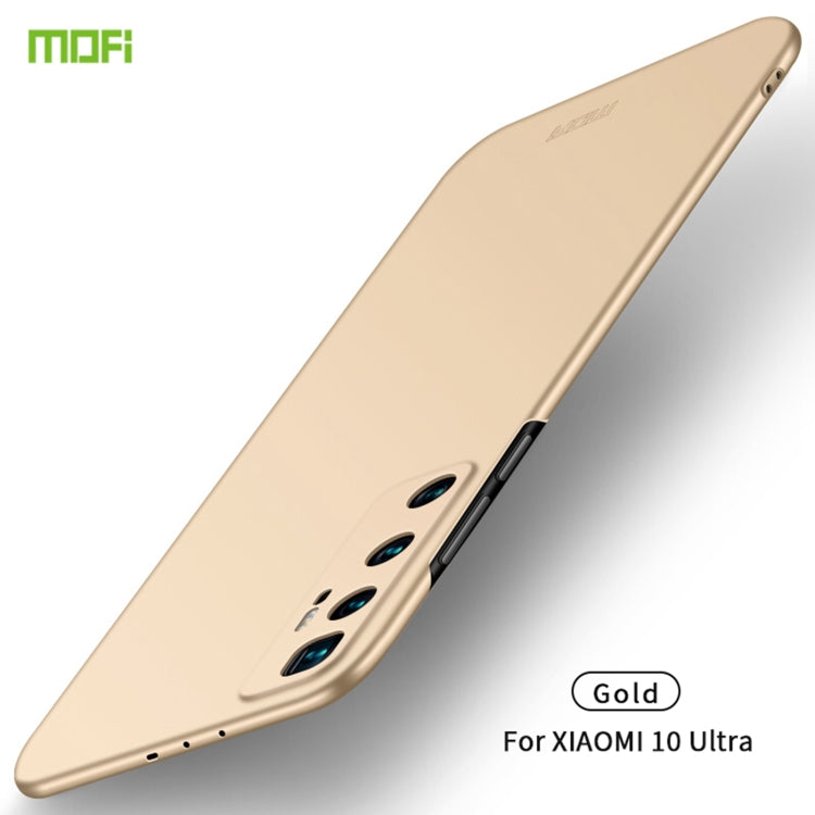 For Xiaomi Mi 10 Ultra MOFI Frosted PC Ultra-thin Hard Case(Gold) - Xiaomi Cases by MOFI | Online Shopping UK | buy2fix