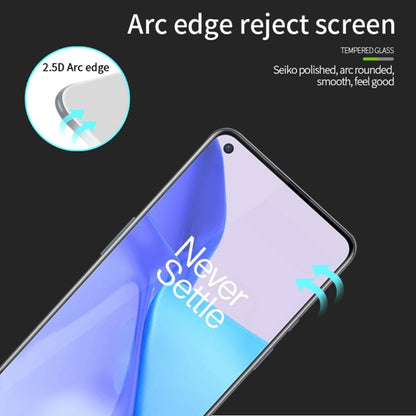 For OnePlus 9 MOFI 9H 2.5D Full Screen Tempered Glass Film(Black) - OnePlus Tempered Glass by MOFI | Online Shopping UK | buy2fix