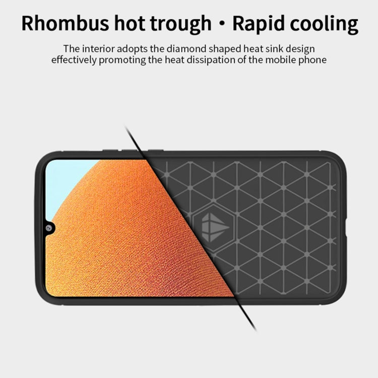 For Samsung Galaxy A32 4G(US Version) MOFI Gentleness Series Brushed Texture Carbon Fiber Soft TPU Case(Black) - Galaxy Phone Cases by MOFI | Online Shopping UK | buy2fix