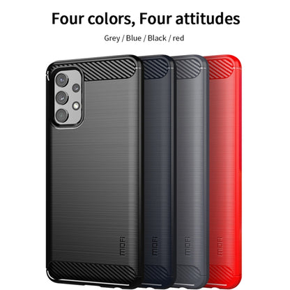 For Samsung Galaxy A32 4G(US Version) MOFI Gentleness Series Brushed Texture Carbon Fiber Soft TPU Case(Black) - Galaxy Phone Cases by MOFI | Online Shopping UK | buy2fix