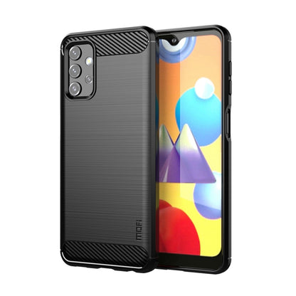 For Samsung Galaxy A32 5G MOFI Gentleness Series Brushed Texture Carbon Fiber Soft TPU Case(Black) - Galaxy Phone Cases by MOFI | Online Shopping UK | buy2fix