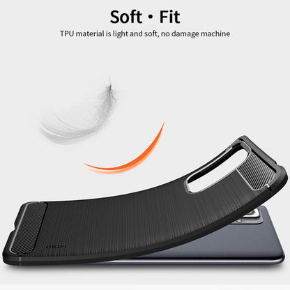 For Xiaomi Redmi Note 10 Pro / Note 10 Pro Max MOFI Gentleness Series Brushed Texture Carbon Fiber Soft TPU Case(Red) - Xiaomi Cases by MOFI | Online Shopping UK | buy2fix