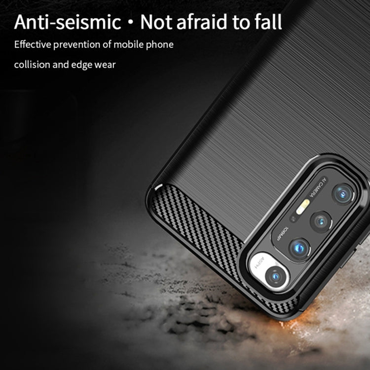 For Xiaomi Mi 10S MOFI Gentleness Series Brushed Texture Carbon Fiber Soft TPU Case(Black) - Xiaomi Cases by MOFI | Online Shopping UK | buy2fix
