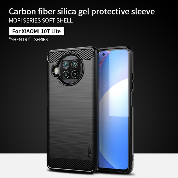 For Xiaomi Mi 10T Lite /Mi 10i 5G / Note 9 Pro 5G MOFI Gentleness Series Brushed Texture Carbon Fiber Soft TPU Case(Black) - Xiaomi Cases by MOFI | Online Shopping UK | buy2fix