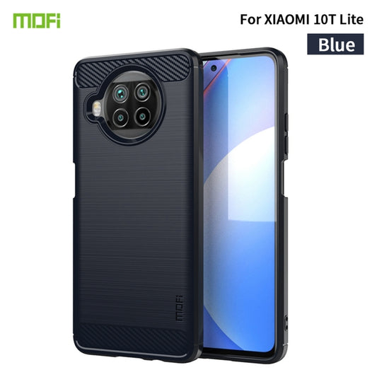 For Xiaomi Mi 10T Lite /Mi 10i 5G / Note 9 Pro 5G MOFI Gentleness Series Brushed Texture Carbon Fiber Soft TPU Case(Blue) - Xiaomi Cases by MOFI | Online Shopping UK | buy2fix