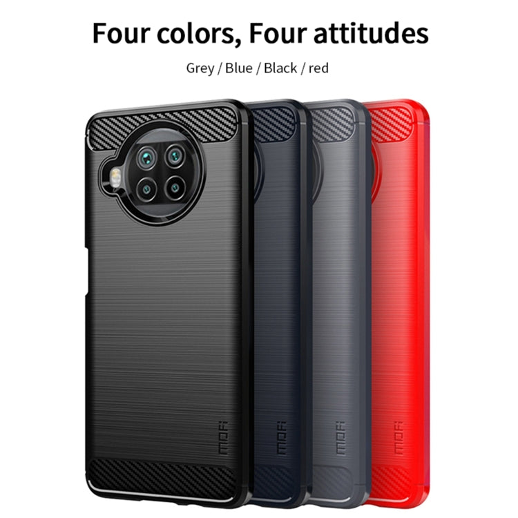 For Xiaomi Mi 10T Lite /Mi 10i 5G / Note 9 Pro 5G MOFI Gentleness Series Brushed Texture Carbon Fiber Soft TPU Case(Red) - Xiaomi Cases by MOFI | Online Shopping UK | buy2fix