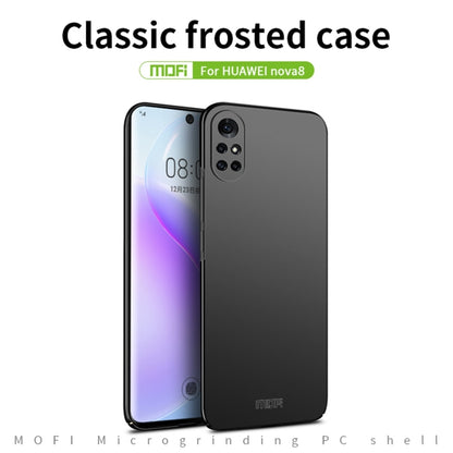 For Huawei Nova 8 MOFI Frosted PC Ultra-thin Hard Case(Black) - Huawei Cases by MOFI | Online Shopping UK | buy2fix