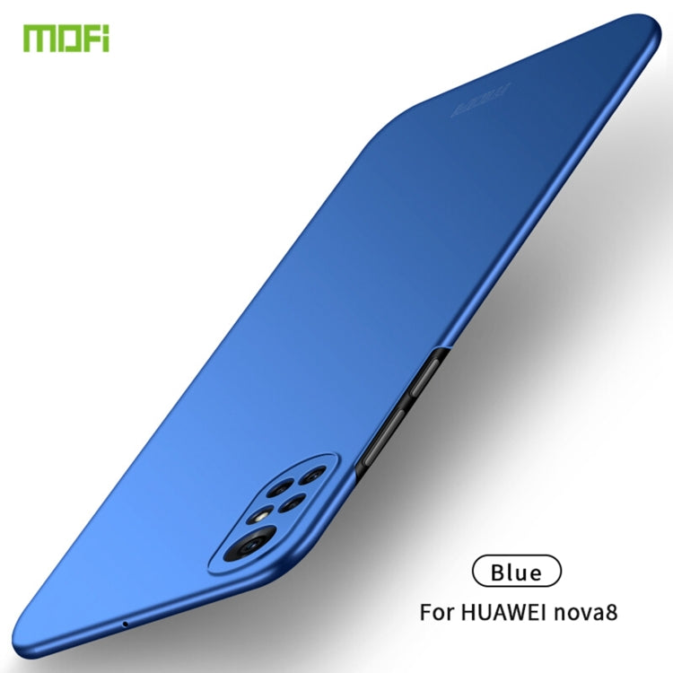 For Huawei Nova 8 MOFI Frosted PC Ultra-thin Hard Case(Blue) - Huawei Cases by MOFI | Online Shopping UK | buy2fix