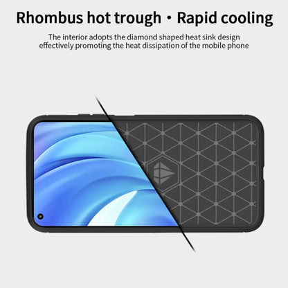 For Xiaomi Mi 11 Lite MOFI Gentleness Series Brushed Texture Carbon Fiber Soft TPU Case(Blue) - Xiaomi Cases by MOFI | Online Shopping UK | buy2fix