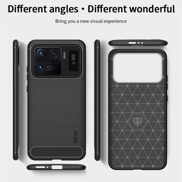 For Xiaomi Mi 11 Ultra MOFI Gentleness Series Brushed Texture Carbon Fiber Soft TPU Case(Gray) - Xiaomi Cases by MOFI | Online Shopping UK | buy2fix