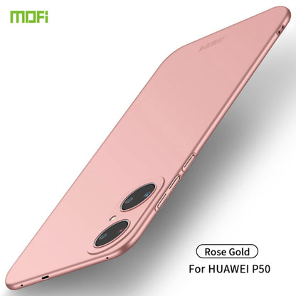 For Huawei P50 MOFI Frosted PC Ultra-thin Hard Case(Rose gold) - Huawei Cases by MOFI | Online Shopping UK | buy2fix