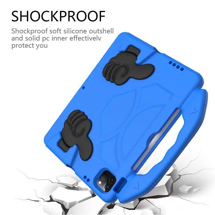 For iPad Pro 11 2022 / 2021 Children EVA Shockproof Tablet Case with Thumb Bracket(Blue) - iPad Pro 11 (2022/2021) Cases by buy2fix | Online Shopping UK | buy2fix