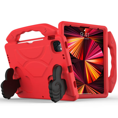 For iPad Pro 11 2022 / 2021 Children EVA Shockproof Tablet Case with Thumb Bracket(Red) - iPad Pro 11 (2022/2021) Cases by buy2fix | Online Shopping UK | buy2fix