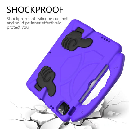 For iPad Pro 11 2022 / 2021 Children EVA Shockproof Tablet Case with Thumb Bracket(Purple) - iPad Pro 11 (2022/2021) Cases by buy2fix | Online Shopping UK | buy2fix