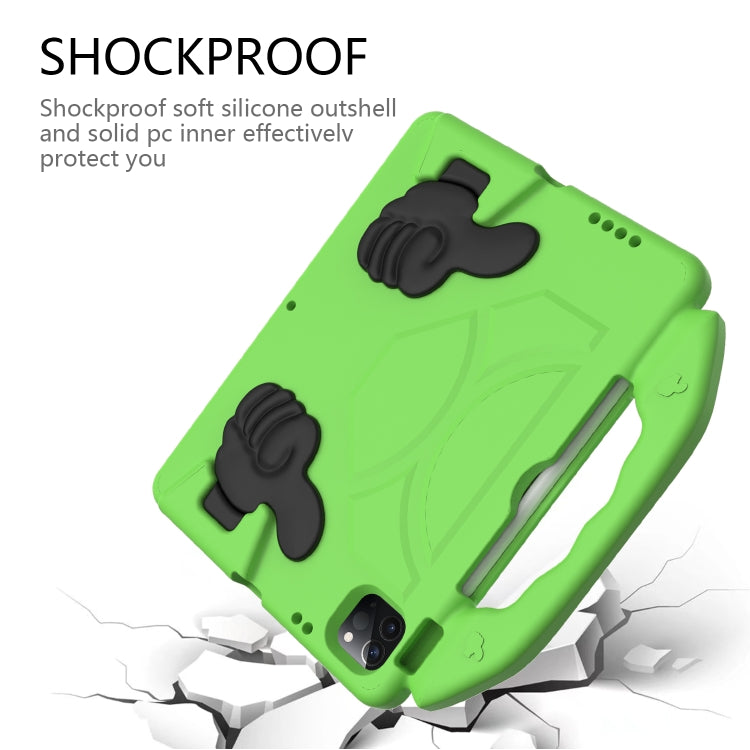 For iPad Pro 11 2022 / 2021 Children EVA Shockproof Tablet Case with Thumb Bracket(Green) - iPad Pro 11 (2022/2021) Cases by buy2fix | Online Shopping UK | buy2fix