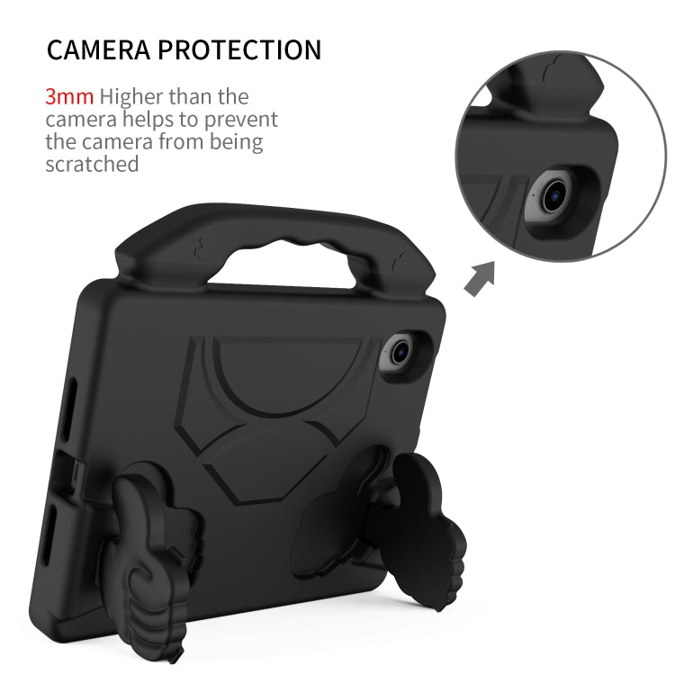 For iPad mini 6 / mini 2024 Children EVA Shockproof Tablet Case with Thumb Bracket(Black) - iPad mini 6 Cases by buy2fix | Online Shopping UK | buy2fix