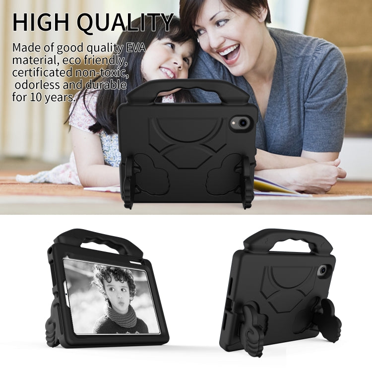 For iPad mini 6 / mini 2024 Children EVA Shockproof Tablet Case with Thumb Bracket(Black) - iPad mini 6 Cases by buy2fix | Online Shopping UK | buy2fix