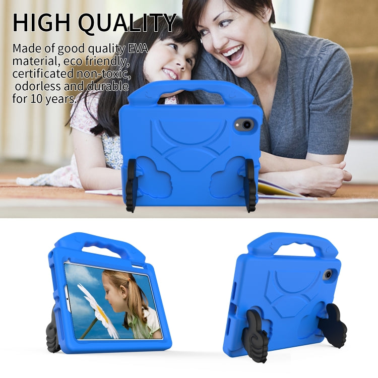 For iPad mini 6 / mini 2024 Children EVA Shockproof Tablet Case with Thumb Bracket(Blue) - iPad mini 6 Cases by buy2fix | Online Shopping UK | buy2fix
