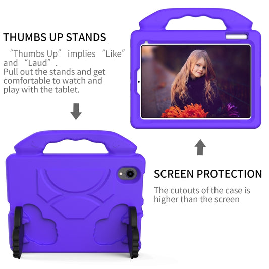 For iPad mini 6 / mini 2024 Children EVA Shockproof Tablet Case with Thumb Bracket(Purple) - iPad mini 6 Cases by buy2fix | Online Shopping UK | buy2fix