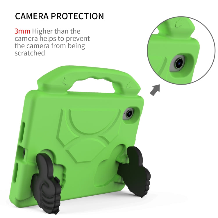 For iPad mini 6 / mini 2024 Children EVA Shockproof Tablet Case with Thumb Bracket(Green) - iPad mini 6 Cases by buy2fix | Online Shopping UK | buy2fix