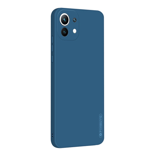 For Xiaomi Mi 11 PINWUYO Touching Series Liquid Silicone TPU Shockproof Case(Blue) - Xiaomi Cases by PINWUYO | Online Shopping UK | buy2fix
