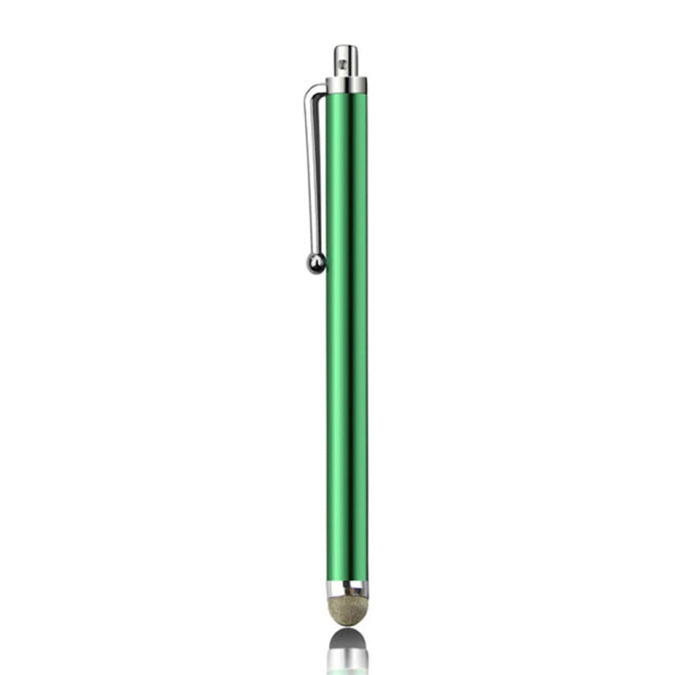 AT-19 Silver Fiber Pen Tip Stylus Capacitive Pen Mobile Phone Tablet Universal Touch Pen(Green) - Stylus Pen by buy2fix | Online Shopping UK | buy2fix