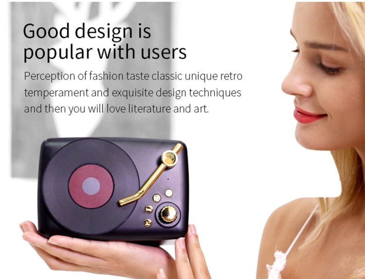 T12 Retro Style Bluetooth Speaker, Built-in High-sensitivity FM Receiving Antenna, Long-Term Voyage - Desktop Speaker by buy2fix | Online Shopping UK | buy2fix