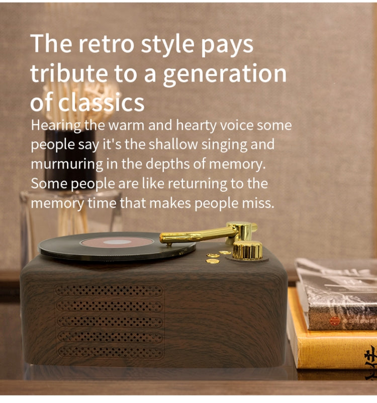 T12 Retro Style Bluetooth Speaker, Built-in High-sensitivity FM Receiving Antenna, Long-Term Voyage - Desktop Speaker by buy2fix | Online Shopping UK | buy2fix