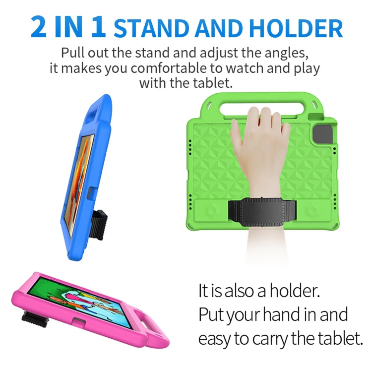 For iPad Pro 11 2018 Diamond Series EVA Anti-Fall Shockproof Sleeve Protective Shell Case with Holder & Strap(Blue) - iPad Pro 11 (2018) Cases by buy2fix | Online Shopping UK | buy2fix