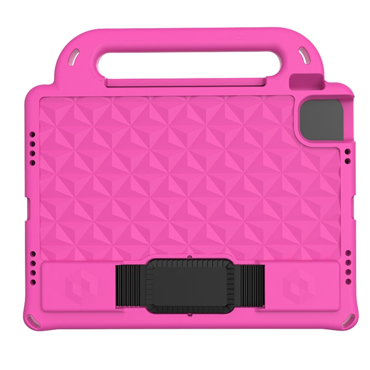 For iPad Pro 11 2022 / 2021 Diamond Series EVA Anti-Fall Shockproof Sleeve Protective Shell Tablet Case with Holder & Strap(Rose Red) - iPad Pro 11 (2022/2021) Cases by buy2fix | Online Shopping UK | buy2fix